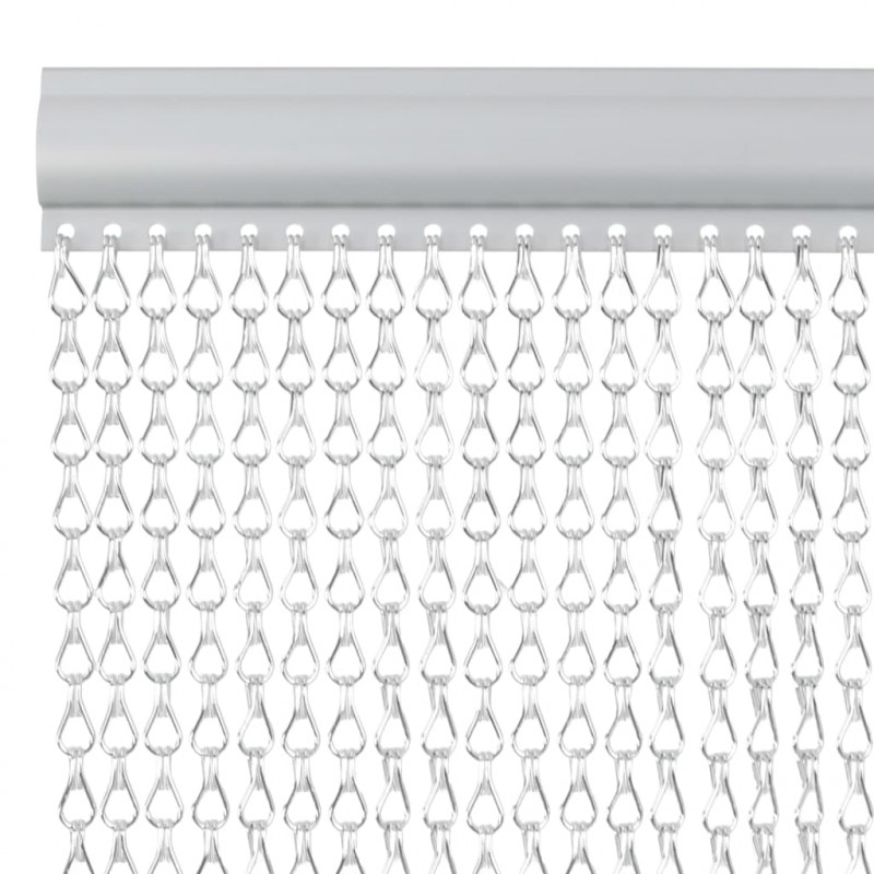Moskitiera łańcuchowa do drzwi, 100x200 cm, aluminium