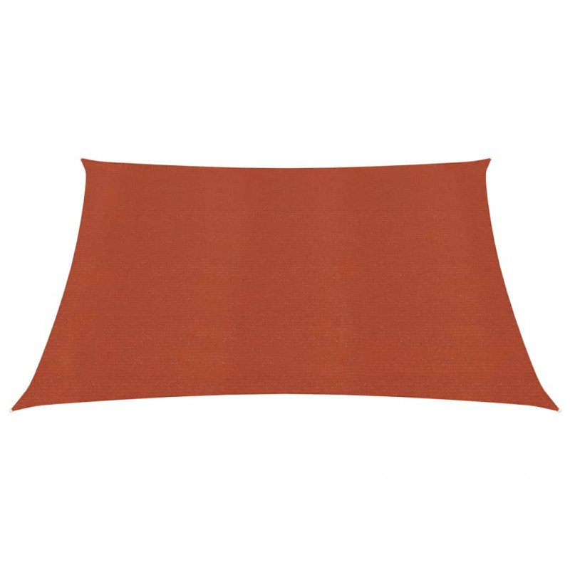 Żagiel przeciwsłoneczny, 160 g/m², terakota, 2x2,5 m, HDPE