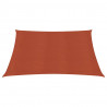 Żagiel przeciwsłoneczny, 160 g/m², terakota, 2x2,5 m, HDPE