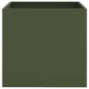 Donice, 2 szt., oliwkowa, 49x47x46 cm, stal
