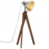 Lampa stojąca, 25 W, srebro vintage, 45x45x120 cm, E27