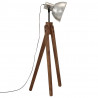 Lampa stojąca, 25 W, srebro vintage, 45x45x120 cm, E27