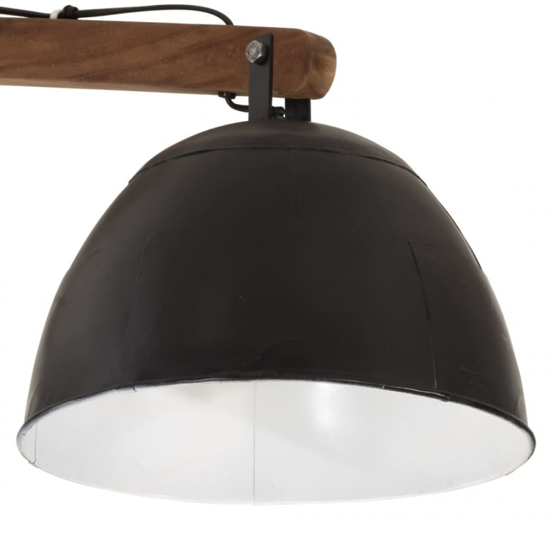 Lampa sufitowa 25 W, czarna, 105x30x65-108 cm, E27