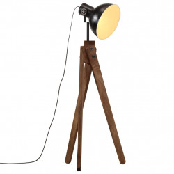 Lampa stojąca, 25 W, czarna, 45x45x120 cm, E27