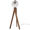 Lampa stojąca, 25 W, czarna, 45x45x120 cm, E27