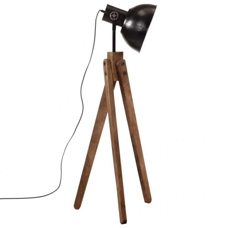 Lampa stojąca, 25 W, czarna, 45x45x120 cm, E27