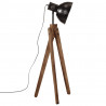 Lampa stojąca, 25 W, czarna, 45x45x120 cm, E27