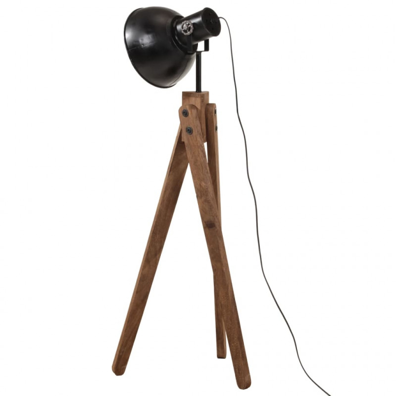 Lampa stojąca, 25 W, czarna, 45x45x120 cm, E27