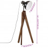 Lampa stojąca, 25 W, czarna, 45x45x120 cm, E27