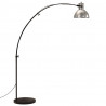 Lampa stojąca, 25 W, srebro vintage, 150 cm, E27