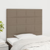 Zagłówki do łóżka, 2 szt., taupe, 100x5x78/88 cm, tkanina