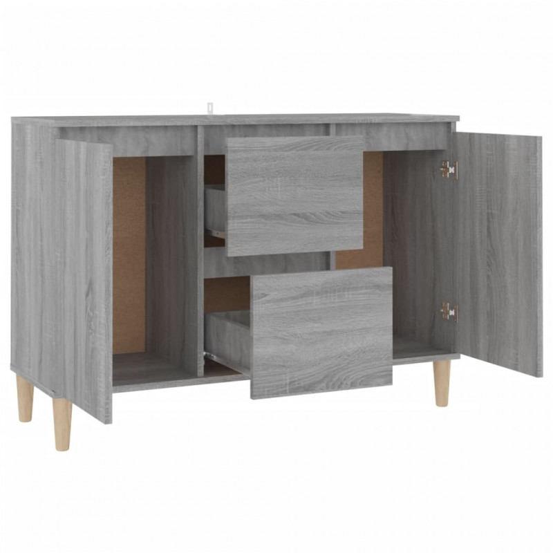 Szafka, szary dąb sonoma, 101x35x70 cm, materiał drewnopochodny