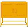 Szafka pod telewizor, musztardowa, 68,5x39x60,5 cm, stalowa