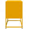 Szafka pod telewizor, musztardowa, 68,5x39x60,5 cm, stalowa