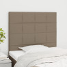 Zagłówki do łóżka, 2 szt., taupe, 90x5x78/88 cm, tkanina