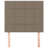 Zagłówki do łóżka, 2 szt., taupe, 90x5x78/88 cm, tkanina