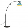 Lampa stojąca, 25 W, postarzany niebieski, 150 cm, E27