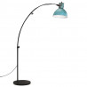 Lampa stojąca, 25 W, postarzany niebieski, 150 cm, E27
