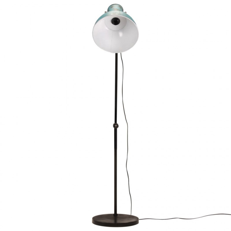 Lampa stojąca, 25 W, postarzany niebieski, 150 cm, E27