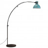 Lampa stojąca, 25 W, postarzany niebieski, 150 cm, E27