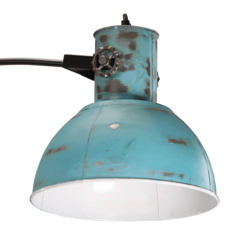 Lampa stojąca, 25 W, postarzany niebieski, 150 cm, E27
