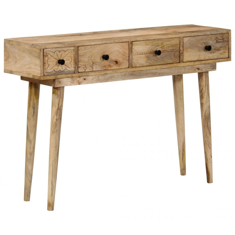 Stolik konsolowy, 110x30x75 cm, lite drewno mango