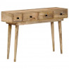Stolik konsolowy, 110x30x75 cm, lite drewno mango