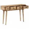 Stolik konsolowy, 110x30x75 cm, lite drewno mango