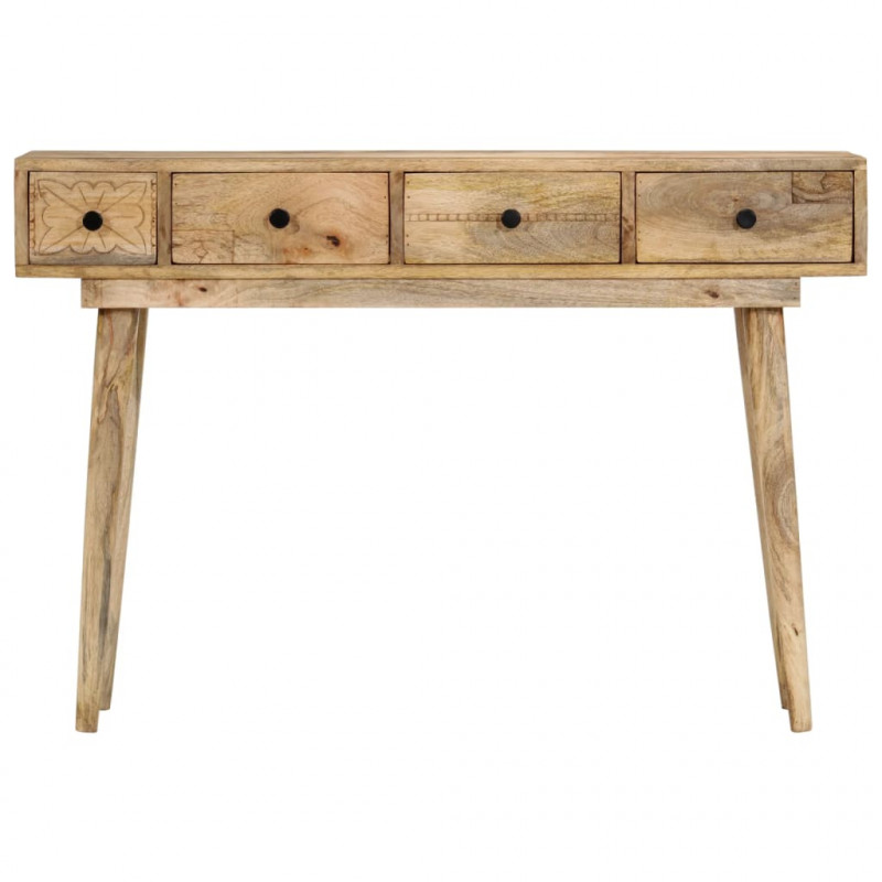 Stolik konsolowy, 110x30x75 cm, lite drewno mango