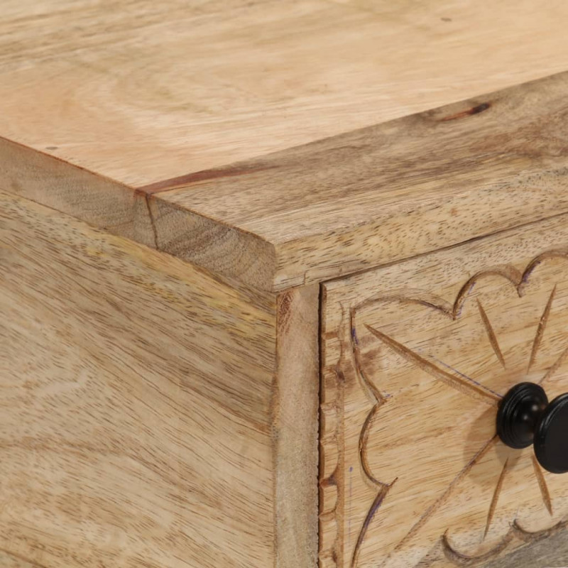 Stolik konsolowy, 110x30x75 cm, lite drewno mango