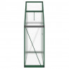 Szklarnia z ramą podstawy, zielona, 169x58x195 cm, aluminium