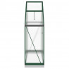 Szklarnia z ramą podstawy, zielona, 169x58x202 cm, aluminium
