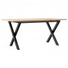 Stolik kawowy z nogami w kształcie litery X, 90x40x45 cm