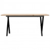 Stolik kawowy z nogami w kształcie litery X, 90x40x45 cm