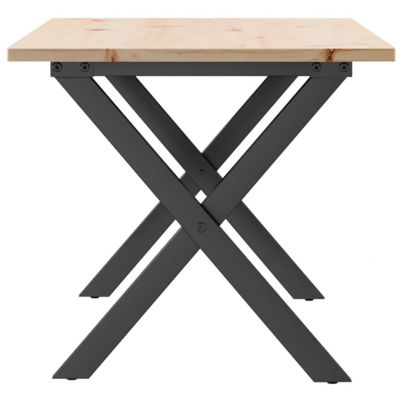 Stolik kawowy z nogami w kształcie litery X, 90x40x45 cm