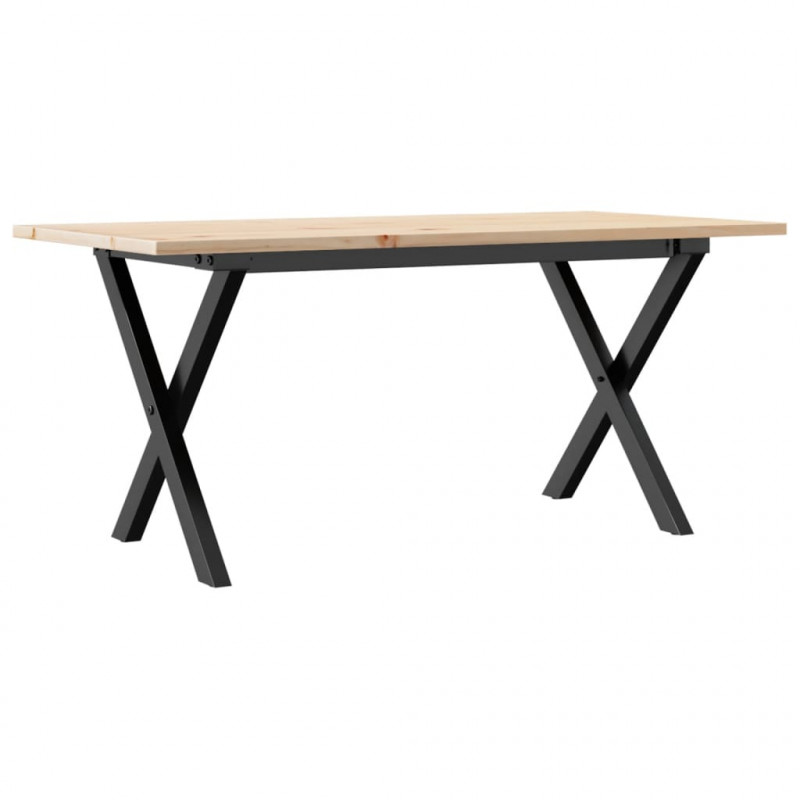 Stolik kawowy z nogami w kształcie litery X, 90x40x45 cm