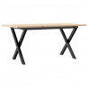 Stolik kawowy z nogami w kształcie litery X, 90x40x45 cm