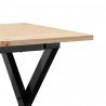 Stolik kawowy z nogami w kształcie litery X, 90x40x45 cm