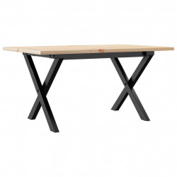 Stolik kawowy z nogami w kształcie litery X, 80x50x40 cm
