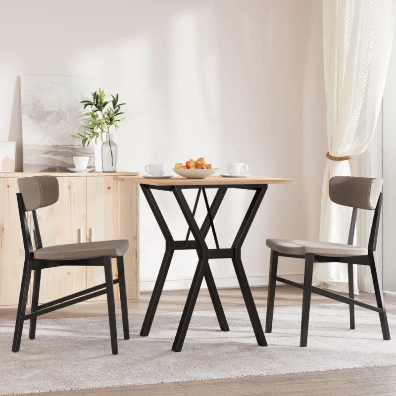 Stół jadalniany z nogami w kształcie litery Y, 70x70x75 cm
