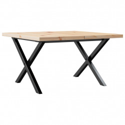 Stolik kawowy z nogami w kształcie litery X, 60x60x40,5 cm