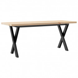 Stolik kawowy z nogami w kształcie litery X, 110x40x45,5 cm