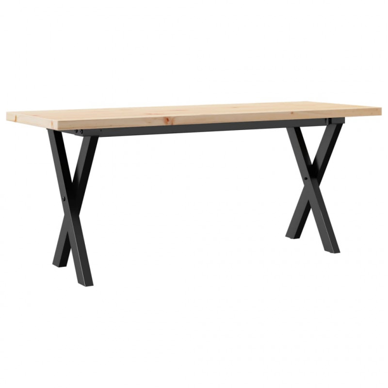 Stolik kawowy z nogami w kształcie litery X, 110x40x45,5 cm