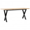 Stolik kawowy z nogami w kształcie litery X, 110x40x45,5 cm