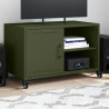 Szafka RTV, oliwkowa, 68x39x43,5 cm, stal