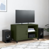 Szafka RTV, oliwkowa, 68x39x43,5 cm, stal
