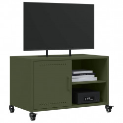 Szafka RTV, oliwkowa, 68x39x43,5 cm, stal