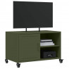 Szafka RTV, oliwkowa, 68x39x43,5 cm, stal