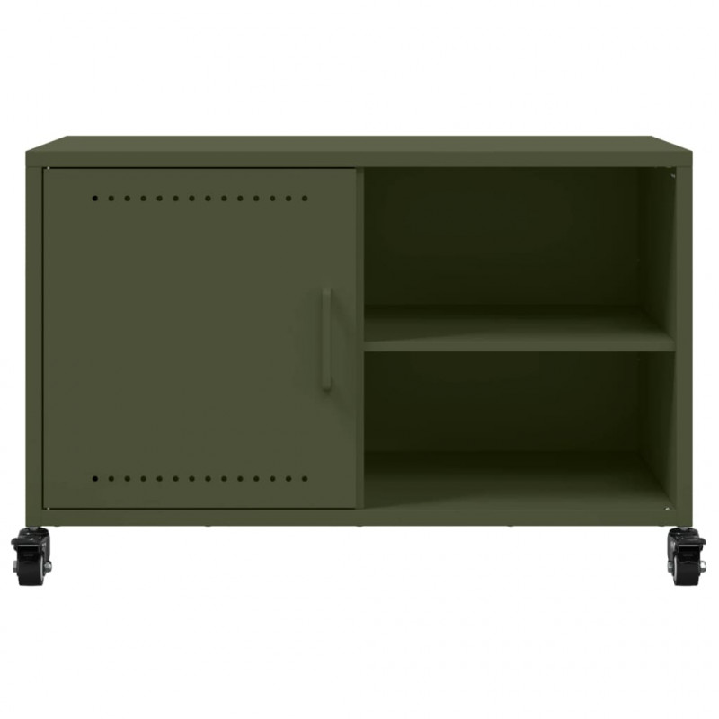 Szafka RTV, oliwkowa, 68x39x43,5 cm, stal