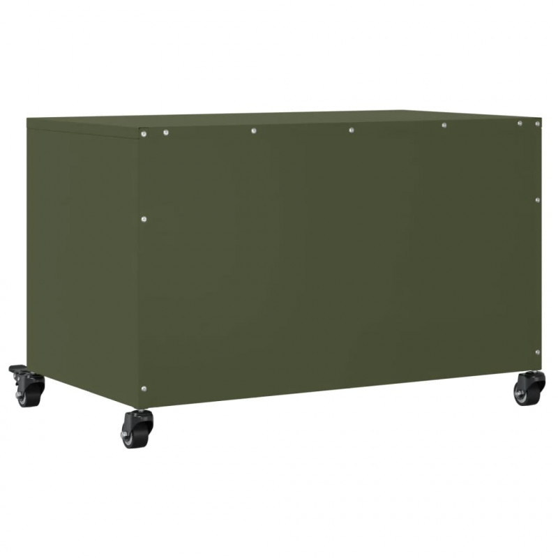 Szafka RTV, oliwkowa, 68x39x43,5 cm, stal